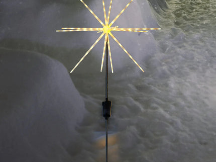 Solar Starburst Pathway Stake Light Warm White