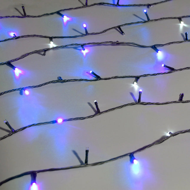 400 BLUE to WHITE Flicker Led Connectable Fairy Lights