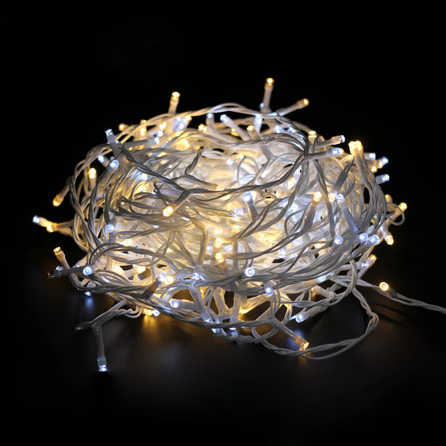 400 WARM WHITE to White Flicker Led Connectable Fairy Lights