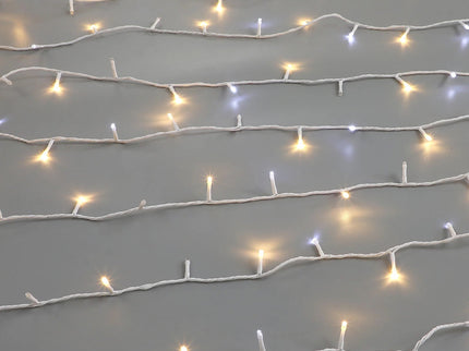 400 WARM WHITE to White Flicker Led Connectable Fairy Lights