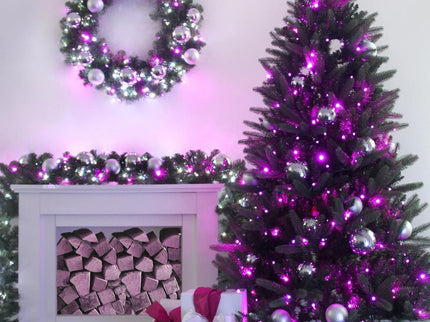 320 PINK Led 8mm Frosted Fairy Lights
