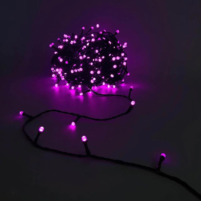 320 PINK Led 8mm Frosted Fairy Lights