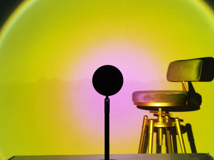 EMITTO Rainbow Sunset Projection Lamp with Rotatable LED Light.