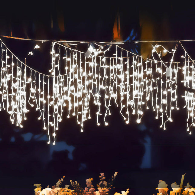 Curtain Fairy String Lights Wedding Cool White 300 LED for Elegant Decor.