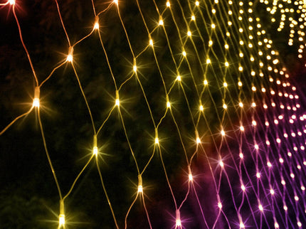 EMITTO 300LED Christmas Net Lights Mesh for Indoor and Outdoor Decor.