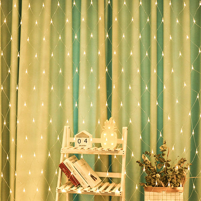 EMITTO 300LED Christmas Net Lights Mesh Cool White Indoor Outdoor Decor.