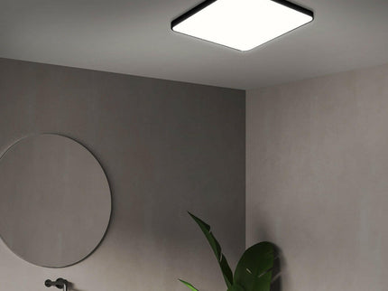 EMITTO 3-Colour Ultra-Thin 5CM LED Ceiling 36W Black for Modern Interior Lighting.