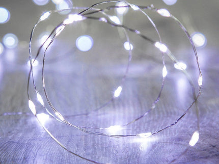 40 Micro WHITE Led String Lights 3.9m