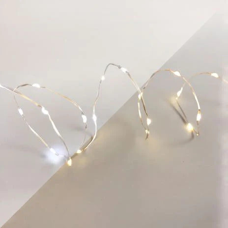 200 Dual Colour Micro LED Fairy Lights Warm White / Cool White