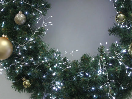 400 Dual Colour Micro LED Cluster Lights Warm White / Cool White