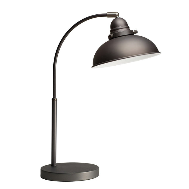 Manor Metal Table Lamp Weathered Brass Antique Copper or Chrome.