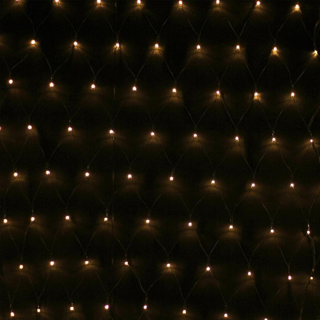 1600 WARM WHITE Led Snowing Net Light Waterfall Effect