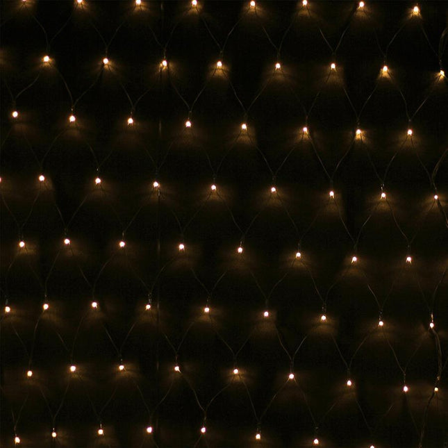 1600 WARM WHITE Led Snowing Net Light Waterfall Effect