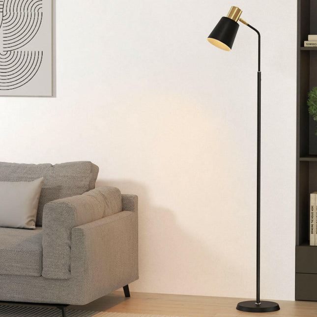 Artiss Floor Lamp LED Light Stand Modern Home Living Room Office Reading Black.