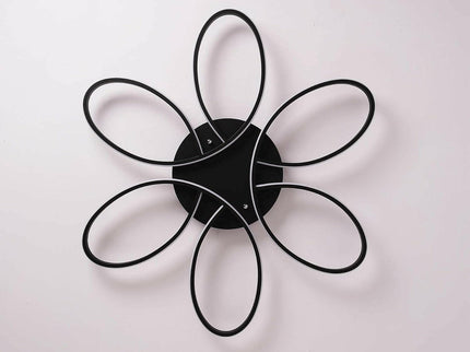 Modern LED Chandelier Flush Mount Lamp Remote Control 60cm for Home Lighting.