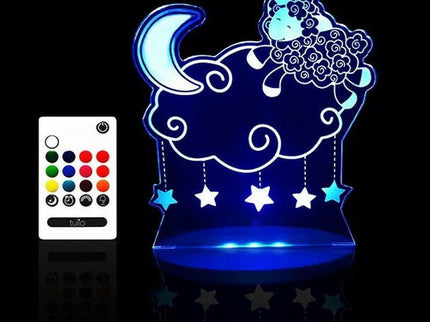 Tulio Lamb Dream Light Lamp with Remote Control and 12 Vibrant Colours.