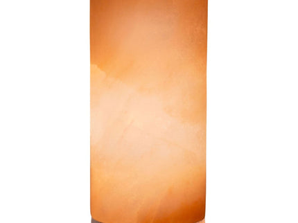 12V 12W Cylinder Himalayan Pink Salt Lamp Carved Rock Crystal Light Bulb On Off.