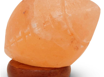 12V 12W Rugby Himalayan Pink Salt Lamp Carved Footy Rock Crystal Light Bulb On Off.
