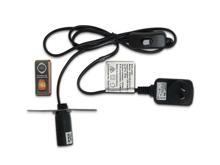 12V 12W Fire Bowl Himalayan Pink Salt Lamp with Carved Rock Crystal Light Bulb.