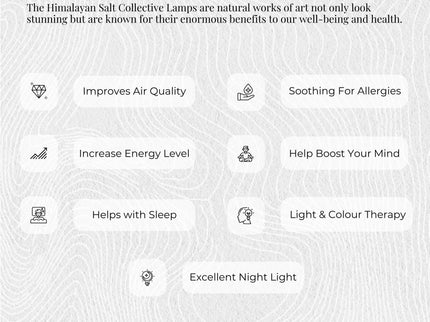 USB Himalayan Salt Lamp Cylinder Carved Shape Pink Crystal Rock LED Light for Home Office.