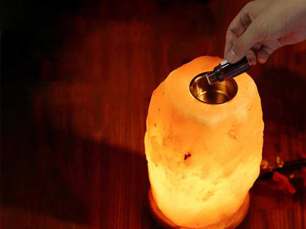 12V 12W 3-5kg Himalayan Pink Salt Diffuser Essential Oil Lamp Aromatherapy On/Off.
