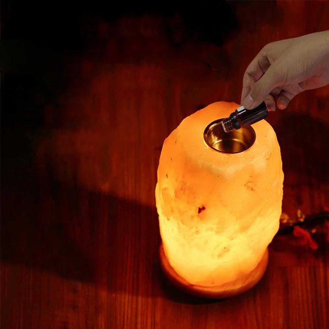 12V 12W 3-5kg Himalayan Pink Salt Diffuser Essential Oil Lamp Aromatherapy On/Off.
