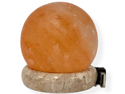 USB Colour Changing Salt Himalayan Lamp Ball Sphere Pink Rock LED Light.