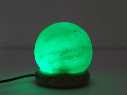 USB Colour Changing Salt Himalayan Lamp Ball Sphere Pink Rock LED Light.