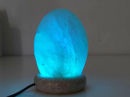 USB Colour Changing Egg Shape Himalayan Pink Salt Lamp Color Change LED Light for Soothing Decor.