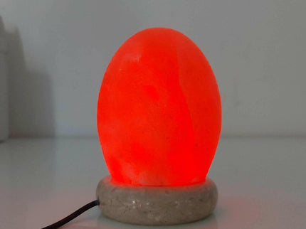 USB Colour Changing Egg Shape Himalayan Pink Salt Lamp Color Change LED Light for Soothing Decor.
