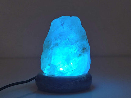 USB Colour Changing Salt Himalayan Lamp - Natural Shape Pink Rock LED Light