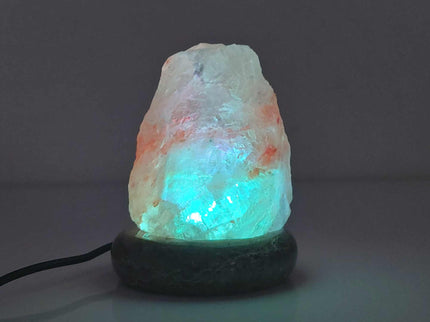 USB Colour Changing Salt Himalayan Lamp - Natural Shape Pink Rock LED Light