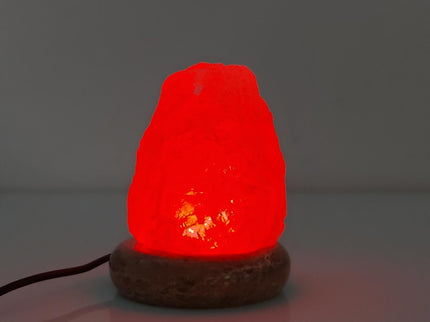 USB Colour Changing Salt Himalayan Lamp - Natural Shape Pink Rock LED Light