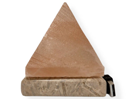 USB Colour Changing Salt Himalayan Lamp Pyramid Shape Pink Rock LED Light.