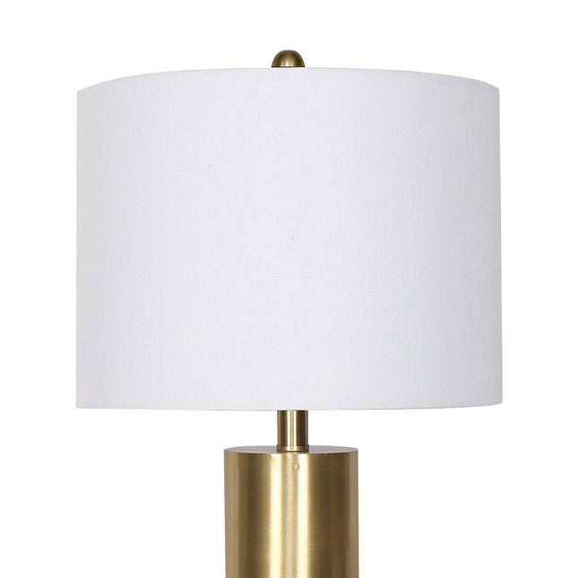 Sarantino Metal and Marble Table Lamp in Black