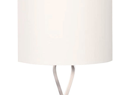 Sarantino Contemporary Table Lamp In Nickel Finish for Modern Decor.