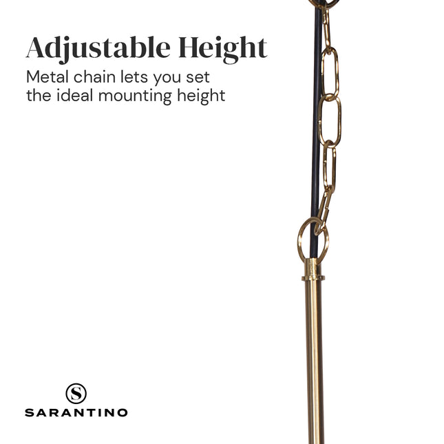 Sarantino Black and Gold Pendant Light