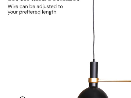 Sarantino 3-Light Hanging Pendant Lamp Retro Style Ceiling Light.