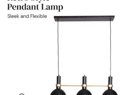 Sarantino 3-Light Hanging Pendant Lamp Retro Style Ceiling Light.