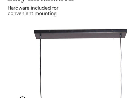 Sarantino 3-Light Hanging Pendant Lamp Retro Style Ceiling Light.