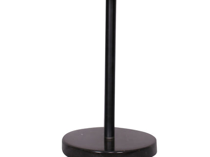 Sarantino Rattan Desk Lamp With Black Marble Base for Home Office.
