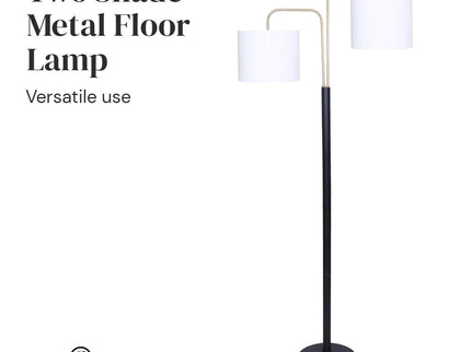 Sarantino Black Brass Finish Reading Light Electric Table Lamp for Modern Home.