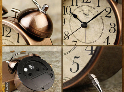 Dual Alarm Clock Twin Bell Alarm Clock Bedroom Table Desk Alarm Clock Backlight.