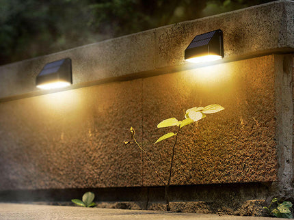 LED Wall Light with Motion Sensor Outdoor Solar Powered Security Light.