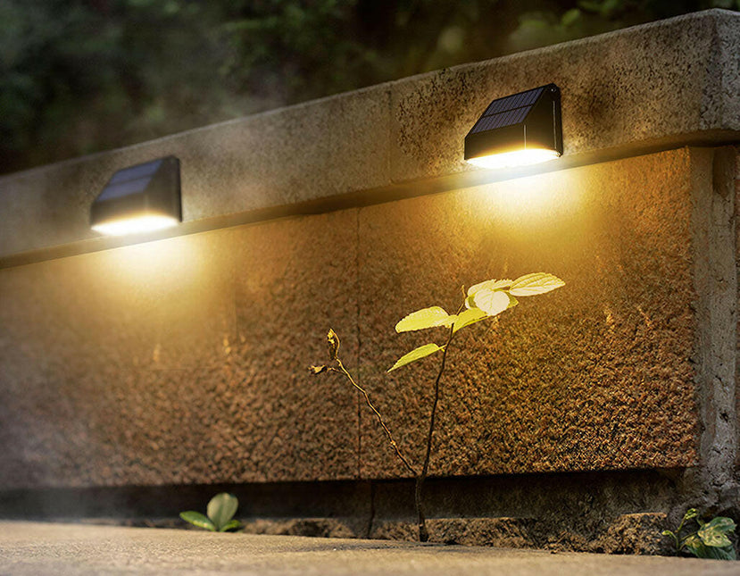 LED Wall Light with Motion Sensor Outdoor Solar Powered Security Light.