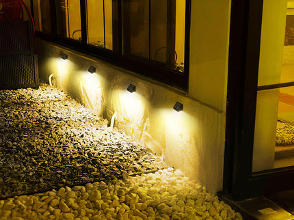 LED Wall Light with Motion Sensor Outdoor Solar Powered Security Light.