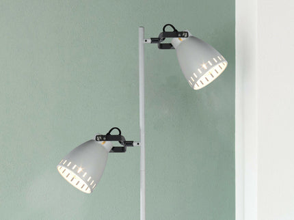 Audrey Floor Lamp White Modern Metal Ambient Lighting for Home.