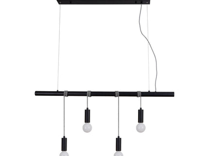 Bikkel 4 Lights Pendant Light Black Modern Indoor Ceiling Fixture.