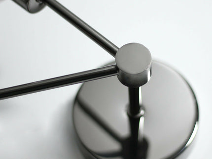Grette Wall Light Modern Black Chrome Indoor Wall Lamp.
