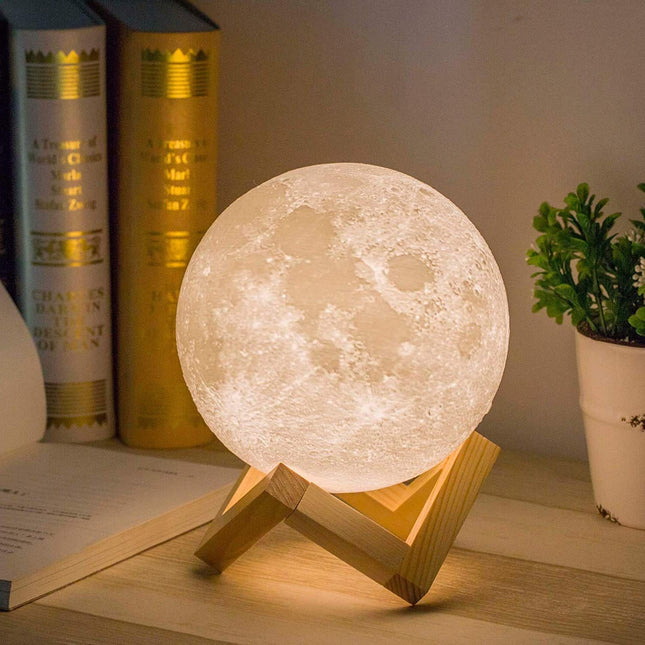 3D Moon Lamp Night Light Moonlight Desk Table Smart Phone Motion Sensor.